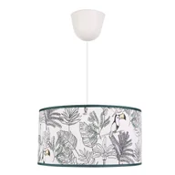 Lampy sufitowe - Lampa wisząca Tucan biało-zielona E27 Inspire - miniaturka - grafika 1