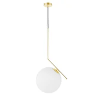 Lampy sufitowe - NOWOCZESNA LAMPA WISZĄCA KLASYCZNE ZŁOTO SORENTO D30 - miniaturka - grafika 1