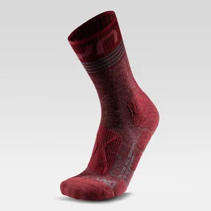 Skarpety trekkingowe damskie UYN Trekking One All Season Mid Socks - sofisticated red - Skarpety termoaktywne - miniaturka - grafika 1