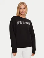 Bluzy damskie - Guess Bluza V4BQ15 K7UW2 Czarny Regular Fit - miniaturka - grafika 1