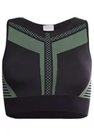 Biustonosze - Superdry Training Seamless PWR Biustonosz sportowy dla kobiet, Czarny, 38 - miniaturka - grafika 1