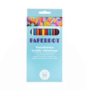 Paperdot, Kredki Ołówkowe Dwustronne 12/24, 24 Kolory - Kredki, ołówki, pastele i pisaki - miniaturka - grafika 1