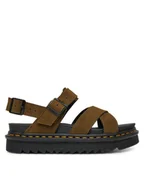 Sandały damskie - Dr. Martens Sandały DM41122300 Zielony - miniaturka - grafika 1