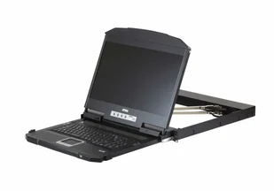ATEN CL3800NW konsola rackowa 47 cm (18.5") 1920 x 1080 px Metal, Plastik Czarny CL3800NW-ATA-2X-K07/GG - Akcesoria do serwerów - miniaturka - grafika 1