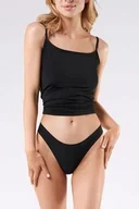 Majtki damskie - Stringi bezszwowe String Panty czarne - miniaturka - grafika 1