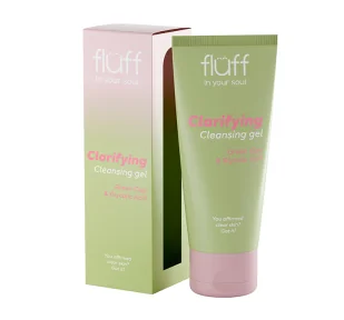 FLUFF In Your Soul Moisturizing Żel Do Mycia Twarzy Z Glinką Zieloną I Kwasem Glikolowym 100ml - Żele do mycia twarzy - miniaturka - grafika 1