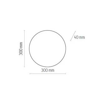Envolight Luna Wood kinkiet, drewno dębowe, Ø30cm - Lampy ścienne - miniaturka - grafika 2