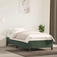 Łóżka - Lumarko Rama łóżka, ciemnozielona, 80x200 cm, tapicerowana aksamitem - miniaturka - grafika 1