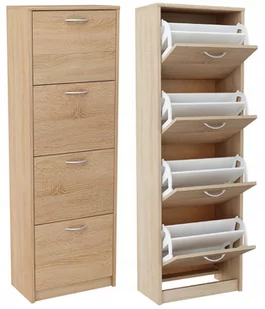 Szafka Na Buty Obuwie 4S Dąb Sonoma Regał Półka - Szafki na buty Szafka Na Buty Obuwie 4S Dąb Sonoma Regał Półka - Szafki na buty - miniaturka - grafika 1