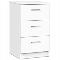Szafki nocne - Costway Szafka nocna komoda z 3 szufladami HW61149WH - miniaturka - grafika 1