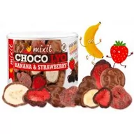 Bakalie - MixIt Choco lyo - chrupiące banany i truskawki w czekoladzie 150 g - miniaturka - grafika 1