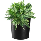 Donice - Doniczka na kwiaty Mozela 25cm czarna - miniaturka - grafika 1