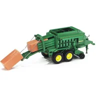 Samochody i pojazdy dla dzieci - John Prasa kostkująca Deere 690 i 2 kostki słomy - miniaturka - grafika 1