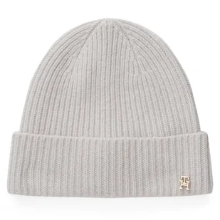 Czapka Tommy Hilfiger Th Cashmere AW0AW17772 Szary - Czapki damskie - miniaturka - grafika 1
