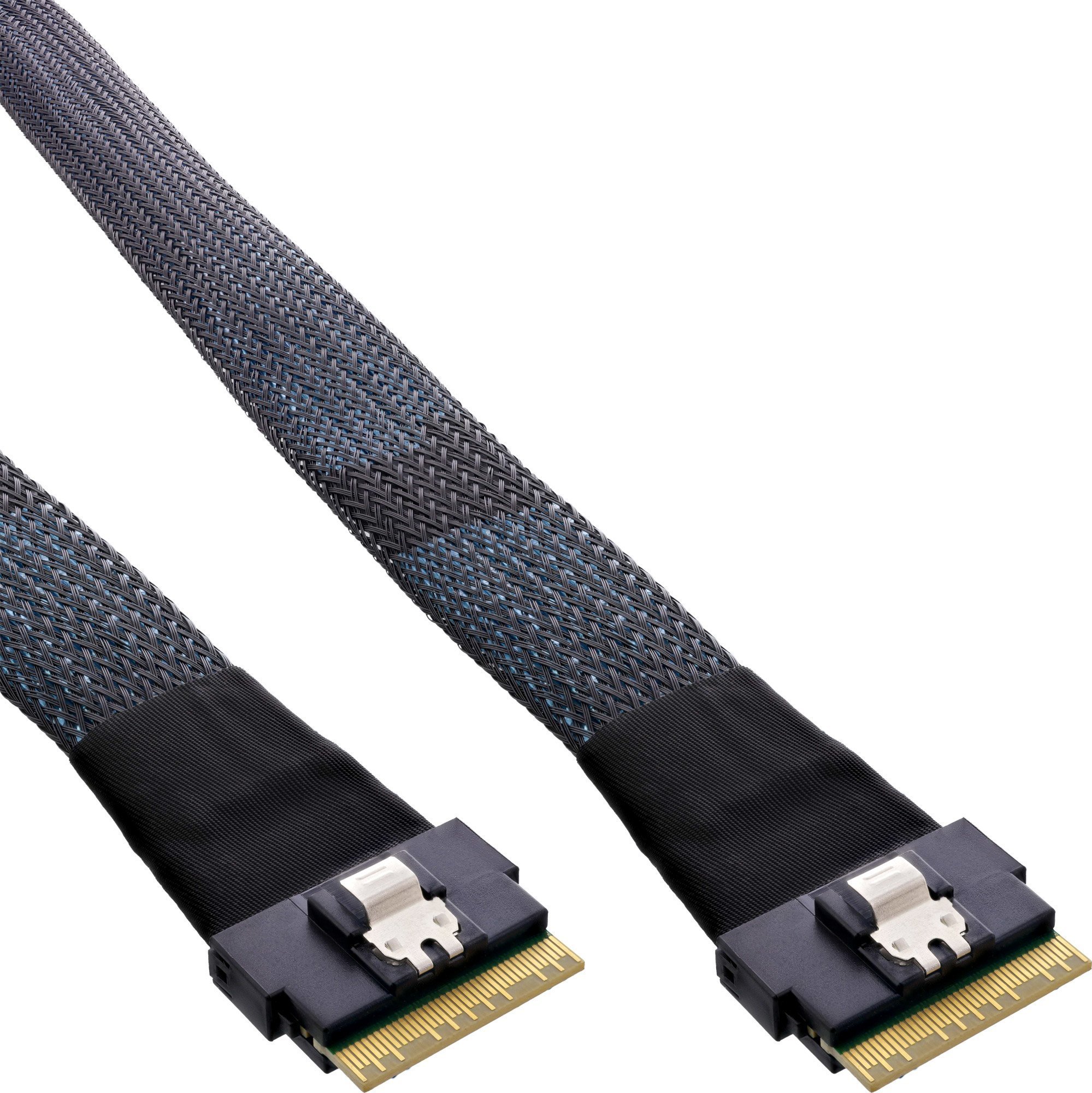 InLine InLine® Slim SAS cable, SFF-8654 8X to SFF-8654 8X, 48 Gb/s, 0.75m