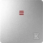 Wyłączniki światła i elektryczne - Kontakt KONTAKT_SIMON Klawisz pojedynczy do podświetlenia CONNECT Aluminium 82011-93 - miniaturka - grafika 1