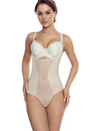 Bielizna nocna - Damskie body transparentne beżowe Eldar r.S - miniaturka - grafika 1