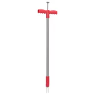 Pozostałe narzędzia ogrodowe - vidaXL Urządzenie do wyrywania chwastów, czerwono-szare, 93,5 cm, stal - miniaturka - grafika 1