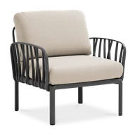 Fotele i krzesła ogrodowe - Fotel Komodo Poltrona Nardi Antracite Tech Panama - miniaturka - grafika 1