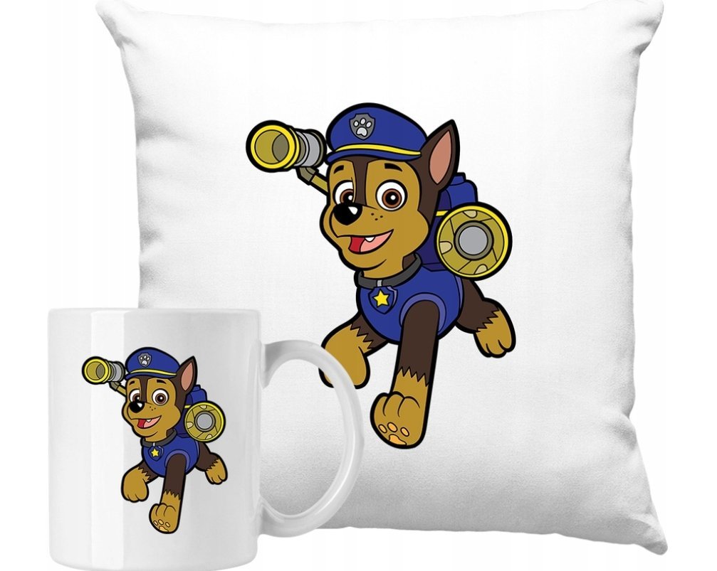 ZESTAW PODUSZKA + KUBEK Psi Patrol Paw Chase Pomysł Na Prezent #1