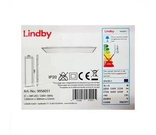 Lindby Kjetil panel sufitowy LED App RGB 120x30 cm - Lampy sufitowe - miniaturka - grafika 1