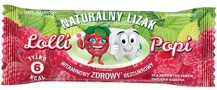 Life Pharma Naturalny Lizak Lolli Popi o smaku maliny, 1 sztuka 1029-uniw - Gumy do żucia, lizaki, dropsy - miniaturka - grafika 1