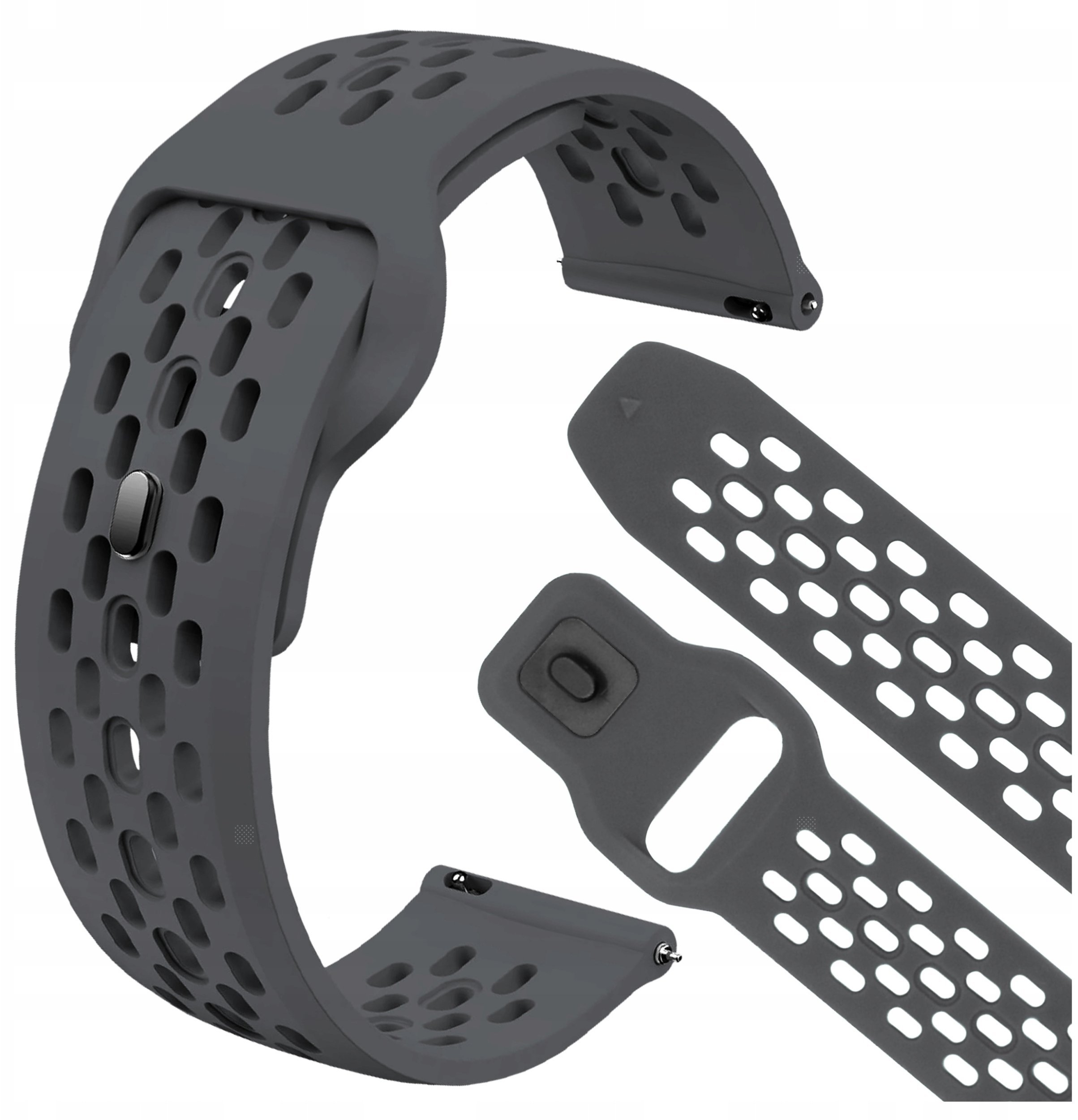 ChronSmarta Pasek ChronSmarta do smartwatch'a Garett Kids Essa 4G, Viva, Rose Ciemno-szary