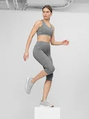 Legginsy - 4F Legginsy treningowe 3/4 szybkoschnące damskie XS - miniaturka - grafika 1