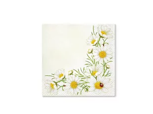 Serwetki "Bukiet z Margaretek" PAW 33 cm 20 szt PWTL315000 - Dekoracje i nakrycia stołu na imprezę - miniaturka - grafika 2