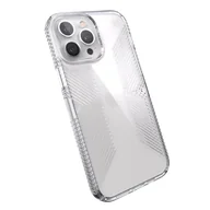 Etui i futerały do telefonów - Speck Presidio Perfect-Clear with Grips - Etui iPhone 13 Pro Max / iPhone 12 Pro Max z powłoką MICROBAN (Clear) - miniaturka - grafika 1