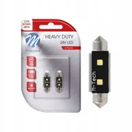 Żarówki samochodowe - Żarówki C5w Led 41mm Dioda Biała White 24v Tir - miniaturka - grafika 1