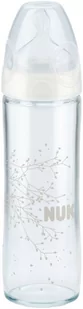 NUK Butelka szklana 250 ml, smoczek silikonowy 0-6 m - Smoczki do butelek - miniaturka - grafika 1