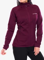 Bluzy sportowe męskie - Polar damski Vaude Monviso Fleece FZ Jacket II - cassis - miniaturka - grafika 1