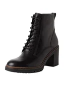 Botki damskie - Tamaris Damskie sztyblety 1-25122-43, czarne, rozmiar 37 EU, czarny, 37 EU - miniaturka - grafika 1