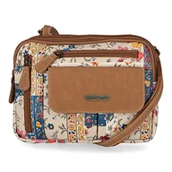 Torebki damskie - MultiSac Zippy Torba crossbody z potrójną komorą, Ładna naszywka/orzech laskowy, One Size - miniaturka - grafika 1