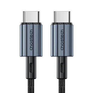 Kabel przewód USB-C - USB-C PD 60W w oplocie XCC-1014 - szary CHOETECH - Kable USB - miniaturka - grafika 1