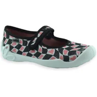 Buty dla dziewczynek - Dziewczęce kapcie w stylu balerinek na zrep do szkoły Befado 114Y563 Blanca - miniaturka - grafika 1