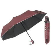Parasole - Parasol damski pełny automat bordo metalic - miniaturka - grafika 1