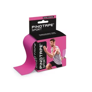 Taśma do kinesiotapingu Pinotape sport 5 cm różowa - Akcesoria do rehabilitacji - miniaturka - grafika 1