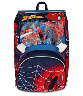 Seven Spiderman plecak z podwójną wysuwaną komorą, niebieski, maksi pojemność, wstępnie uformowane oparcie, dla dzieci, do szkoły podstawowej, Niebieska, Blu, Casual - Plecaki - miniaturka - grafika 1