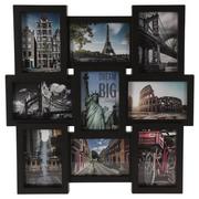 Ramki na zdjęcia - Ramka wisząca na zdjęcia Paris, czarny, 45,5 x 45,5 x 2,5 cm - miniaturka - grafika 1