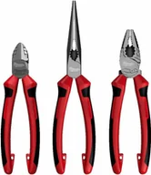 Kombinerki i obcęgi - Milwaukee MILWAUKEE SZCZYPCE ZESTAW 3szt. UNIWERSALNE 180mm, BOCZNE 160mm, DŁUGIE 205mm - miniaturka - grafika 1