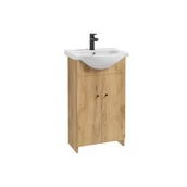 Szafki łazienkowe - Szafka z umywalką Venus 50 dąb złoty - miniaturka - grafika 1