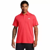 Koszulki sportowe męskie - Męska koszulka polo Under Armour UA Icon Polo - czerwona - UNDER ARMOUR - miniaturka - grafika 1