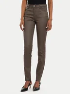 Spodnie damskie - Morgan Jeansy 212-PALONA Brązowy Slim Fit - miniaturka - grafika 1