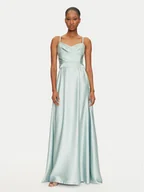 Sukienki - Rinascimento Sukienka wieczorowa CFC0122706003 Zielony Regular Fit - miniaturka - grafika 1