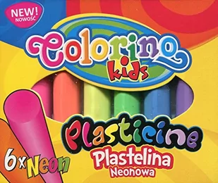 Patio Colorino 6szt Plastelina neonowa - Masy plastyczne - miniaturka - grafika 2