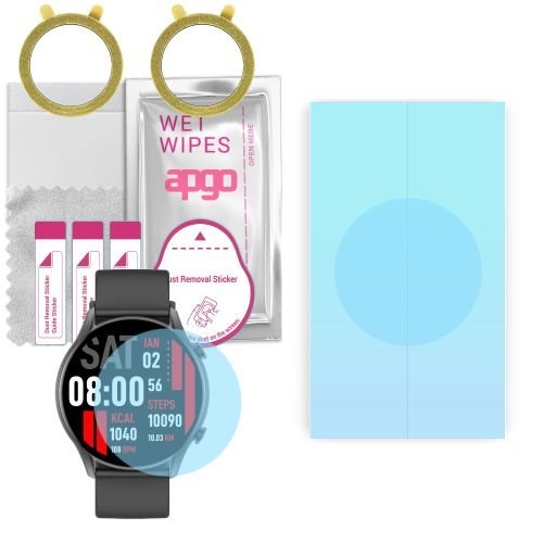 2x folia ochronna hydrożelowa do Kieslect KR - apgo HD HQ FLEX Smartwatch Hydrogel Protection Ochrona na ekran smartwatcha
