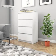 Komody - vidaXL Komoda, biała, 70 x 40 x 97 cm, płyta wiórowa - miniaturka - grafika 1