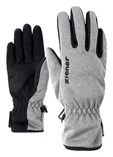 Ziener LIMPORT JUNIOR glove wielofunkcyjne rękawiczki outdoorowe dla dzieci, wiatroszczelne, oddychające, szare (szary melanż), 3,5 - Rękawiczki - miniaturka - grafika 1